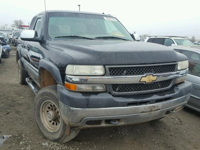 1GCHK29U61E220505 - 2001 CHEVROLET SILVERADO BLACK photo 1