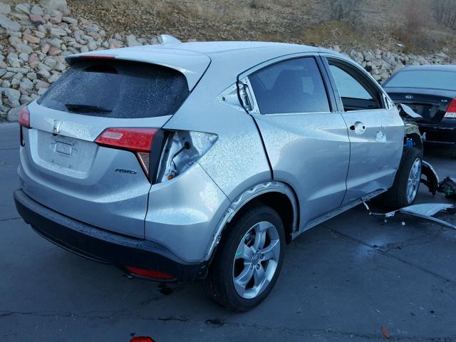 3CZRU6H58GM744560 - 2016 HONDA HR-V EX SILVER photo 4