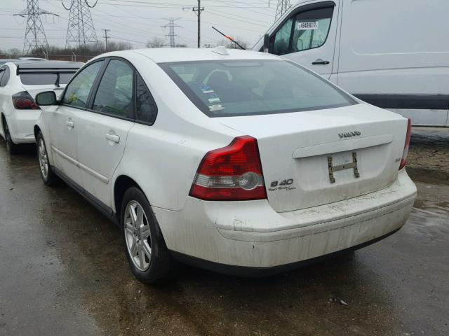 YV1MS390972261555 - 2007 VOLVO S40 2.4I WHITE photo 3