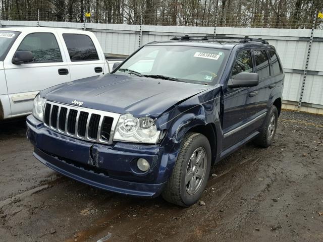 1J4GS48K65C525246 - 2005 JEEP GRAND CHER BLUE photo 2