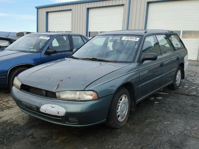 4S3BK4350T7310470 - 1996 SUBARU LEGACY L GREEN photo 2