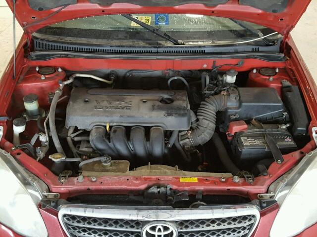 2T1BR32E87C736905 - 2007 TOYOTA COROLLA CE RED photo 7