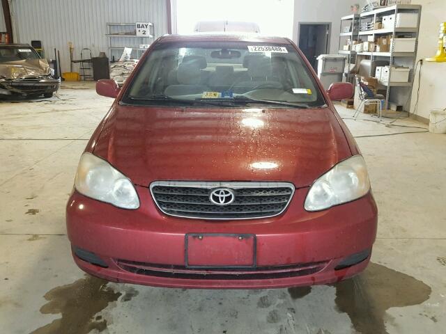 2T1BR32E87C736905 - 2007 TOYOTA COROLLA CE RED photo 9