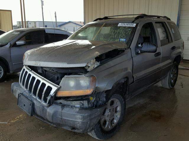 1J4G248S8YC373796 - 2000 JEEP GRAND CHER GRAY photo 2