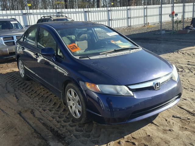 1HGFA16527L127634 - 2007 HONDA CIVIC LX BLUE photo 1