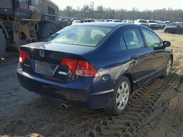 1HGFA16527L127634 - 2007 HONDA CIVIC LX BLUE photo 4