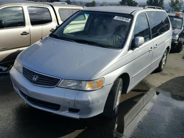 2HKRL18691H518707 - 2001 HONDA ODYSSEY EX SILVER photo 2