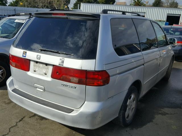 2HKRL18691H518707 - 2001 HONDA ODYSSEY EX SILVER photo 4