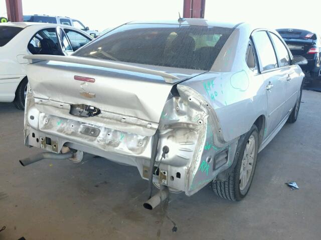 2G1WB5E31D1127993 - 2013 CHEVROLET IMPALA LT SILVER photo 4