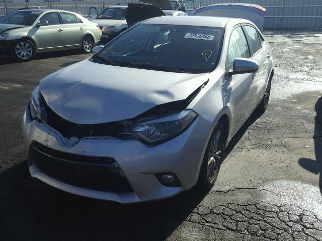 5YFBURHE4FP180471 - 2015 TOYOTA COROLLA L SILVER photo 2