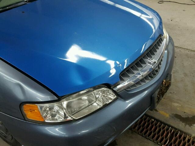 1N4DL01D6YC125465 - 2000 NISSAN ALTIMA XE BLUE photo 9