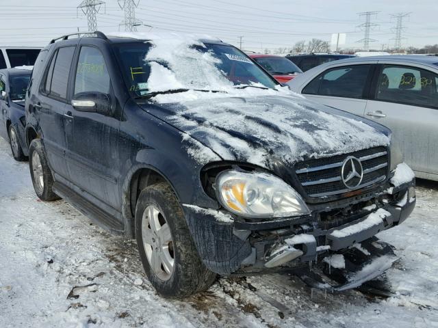 4JGAB75EX5A525219 - 2005 MERCEDES-BENZ ML 500 BLACK photo 1