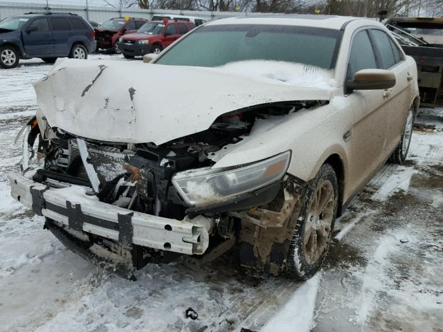 1FAHP2E88EG115054 - 2014 FORD TAURUS SEL WHITE photo 2