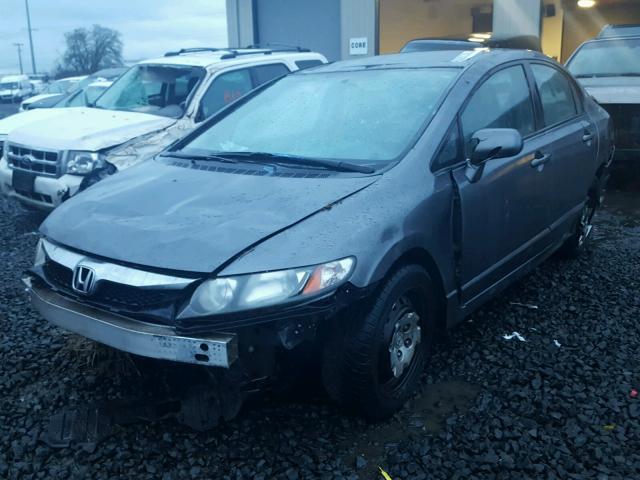 2HGFA1F52BH300977 - 2011 HONDA CIVIC LX CHARCOAL photo 2