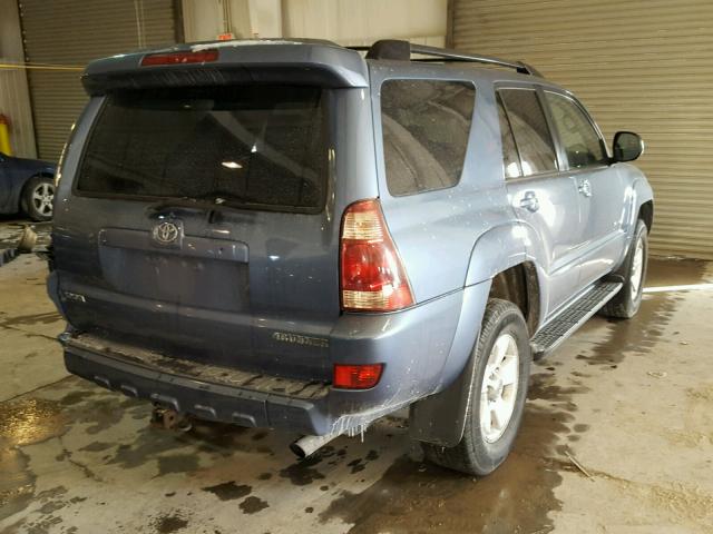 JTEBU14R250075975 - 2005 TOYOTA 4RUNNER SR BLUE photo 4