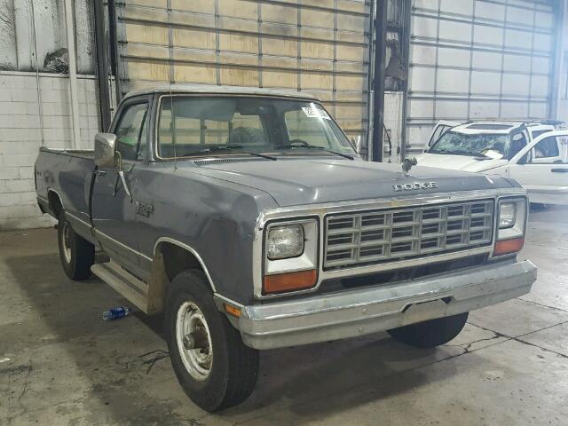 1B7JW24W4ES228981 - 1984 DODGE W-SERIES W GRAY photo 1