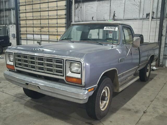 1B7JW24W4ES228981 - 1984 DODGE W-SERIES W GRAY photo 2