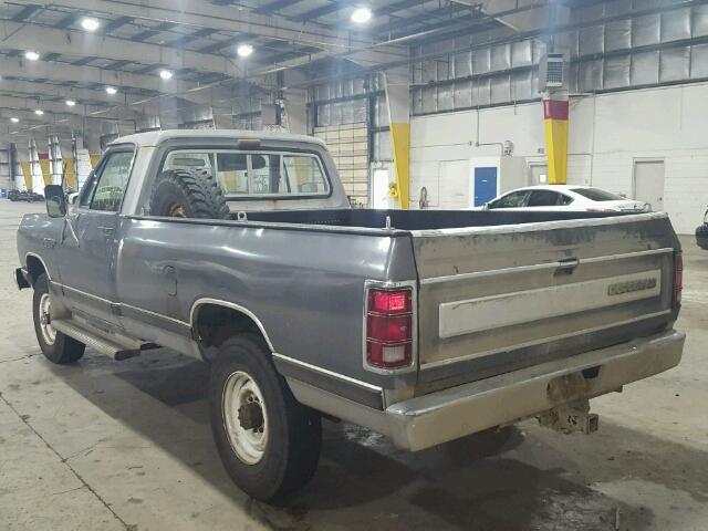 1B7JW24W4ES228981 - 1984 DODGE W-SERIES W GRAY photo 3