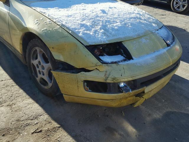 JN1RZ24A8LX014318 - 1990 NISSAN 300ZX YELLOW photo 9