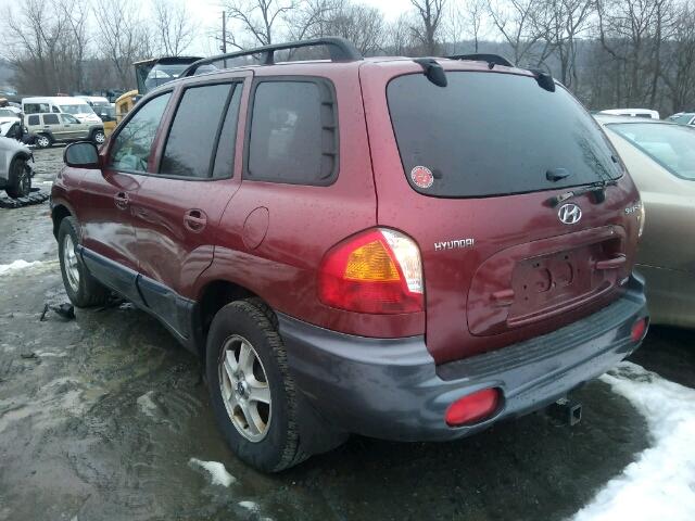 KM8SC73D73U559271 - 2003 HYUNDAI SANTA FE G RED photo 3