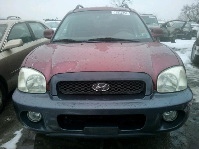 KM8SC73D73U559271 - 2003 HYUNDAI SANTA FE G RED photo 9