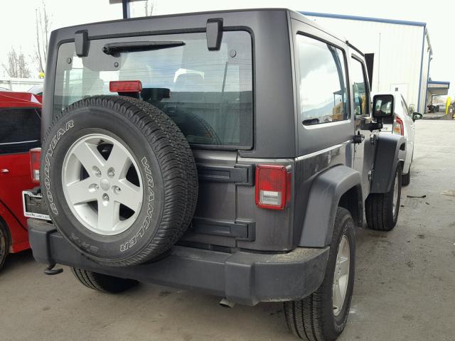 1C4AJWAG8HL551030 - 2017 JEEP WRANGLER S GRAY photo 4