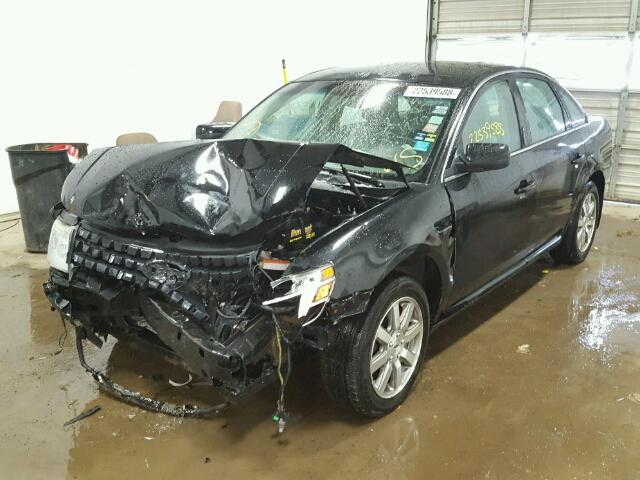 1FAHP24W28G187078 - 2008 FORD TAURUS SEL BLACK photo 2