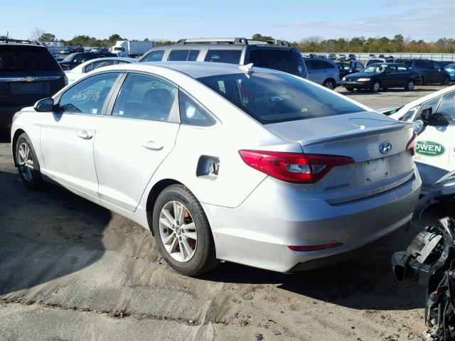 5NPE24AF7FH069189 - 2015 HYUNDAI SONATA SE SILVER photo 3