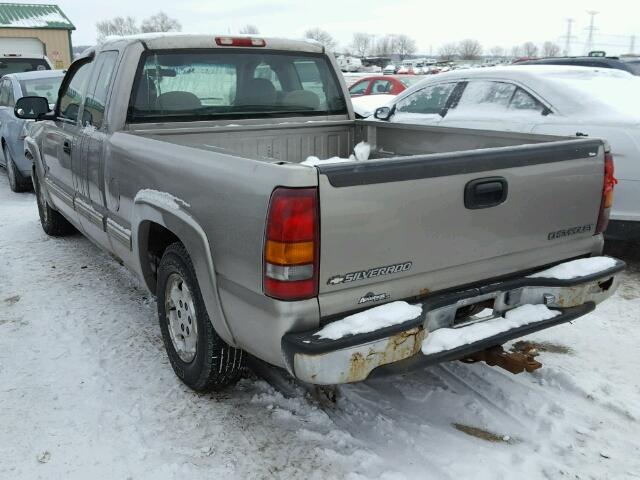 2GCEC19T4Y1122733 - 2000 CHEVROLET SILVERADO BEIGE photo 3