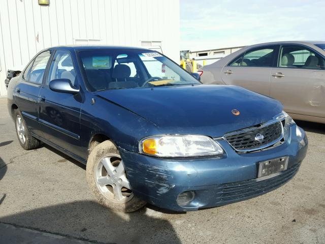 3N1CB51D61L444996 - 2001 NISSAN SENTRA XE BLUE photo 1