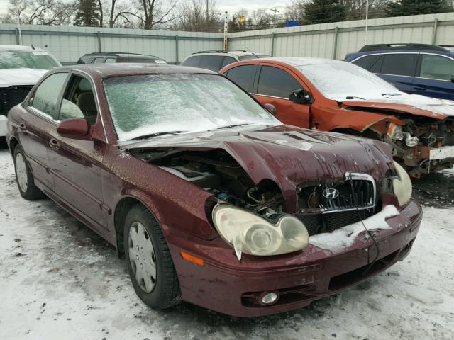 KMHWF25S63A800598 - 2003 HYUNDAI SONATA GL MAROON photo 1