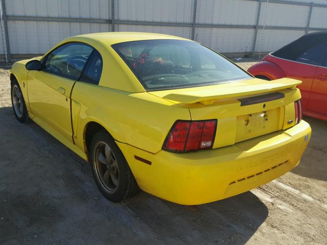 1FAFP40451F216415 - 2001 FORD MUSTANG YELLOW photo 3