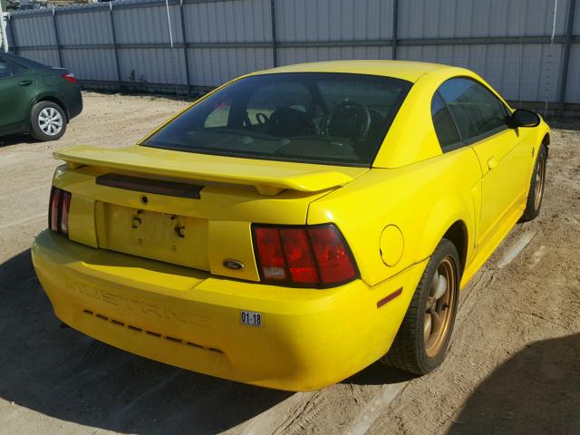 1FAFP40451F216415 - 2001 FORD MUSTANG YELLOW photo 4