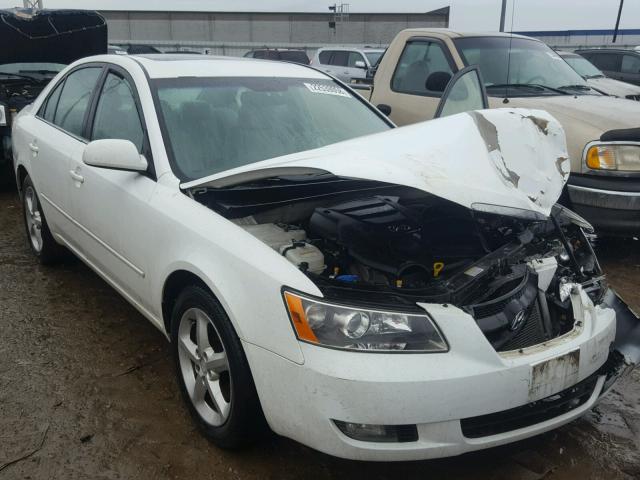 5NPEU46F98H343448 - 2008 HYUNDAI SONATA SE WHITE photo 1