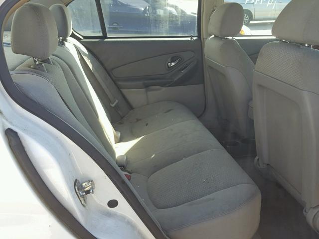1G1ZS58F38F131433 - 2008 CHEVROLET MALIBU LS WHITE photo 6