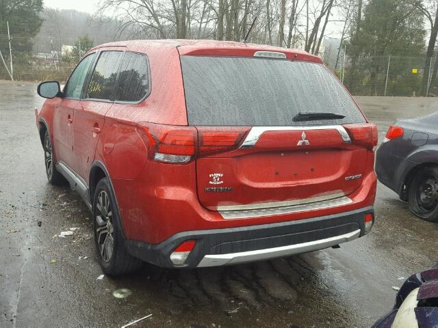 JA4AD2A35GZ019379 - 2016 MITSUBISHI OUTLANDER RED photo 3