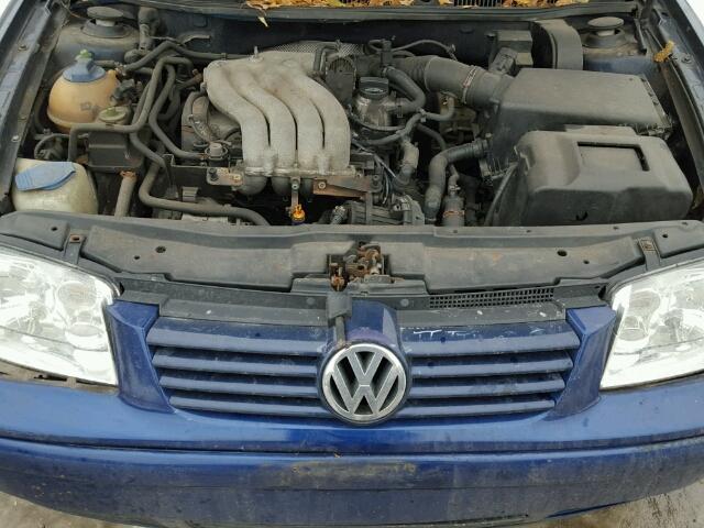 3VWSK69M51M105866 - 2001 VOLKSWAGEN JETTA GLS BLUE photo 7