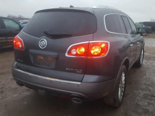 5GAKRBED4BJ111137 - 2011 BUICK ENCLAVE CX GRAY photo 4