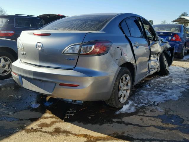 JM1BL1U70D1757560 - 2013 MAZDA 3 I GRAY photo 4