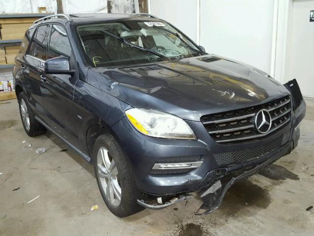 4JGDA5HB6CA022306 - 2012 MERCEDES-BENZ ML 350 4MA GRAY photo 1