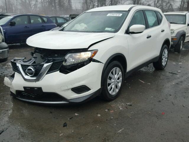 5N1AT2MV5GC830698 - 2016 NISSAN ROGUE S WHITE photo 2