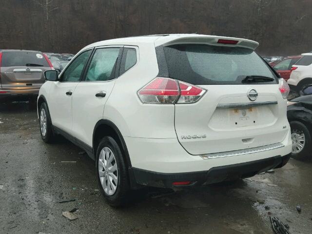 5N1AT2MV5GC830698 - 2016 NISSAN ROGUE S WHITE photo 3