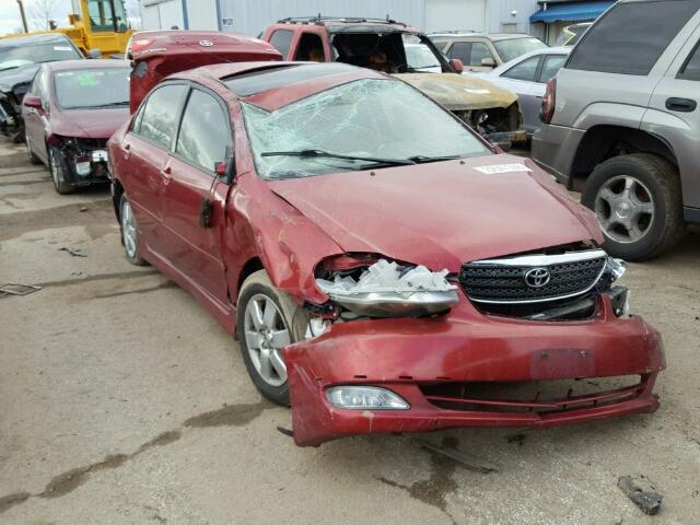 1NXBR32E75Z557153 - 2005 TOYOTA COROLLA CE RED photo 1