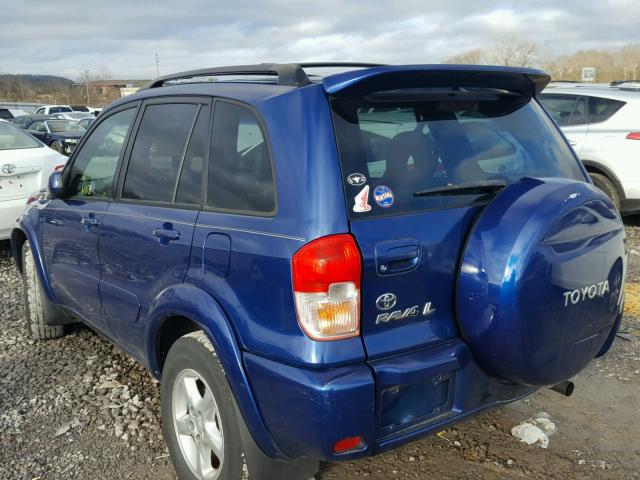 JTEHH20V236075279 - 2003 TOYOTA RAV4 BLUE photo 3