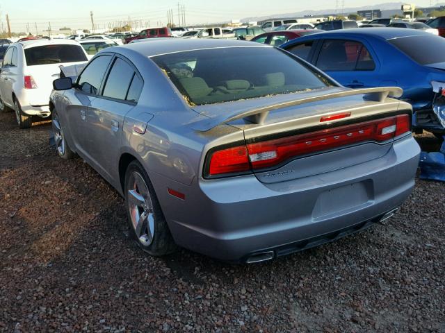 2C3CDXBG5EH170866 - 2014 DODGE CHARGER SE GRAY photo 3