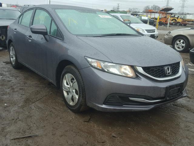 19XFB2F55FE099451 - 2015 HONDA CIVIC LX GRAY photo 1