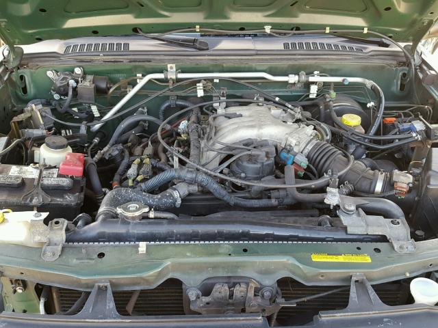 5N1ED28T31C538739 - 2001 NISSAN XTERRA XE GREEN photo 7