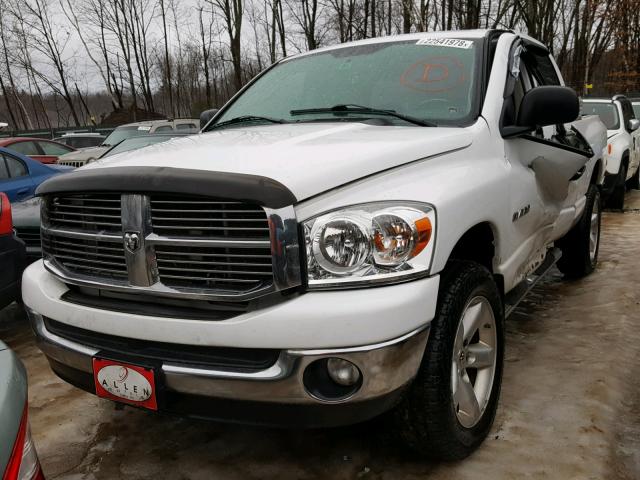 1D7HU18N38J121677 - 2008 DODGE RAM 1500 S WHITE photo 2