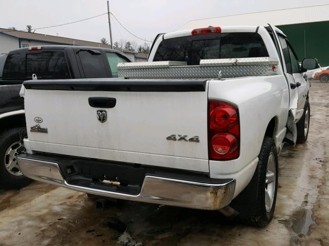 1D7HU18N38J121677 - 2008 DODGE RAM 1500 S WHITE photo 4