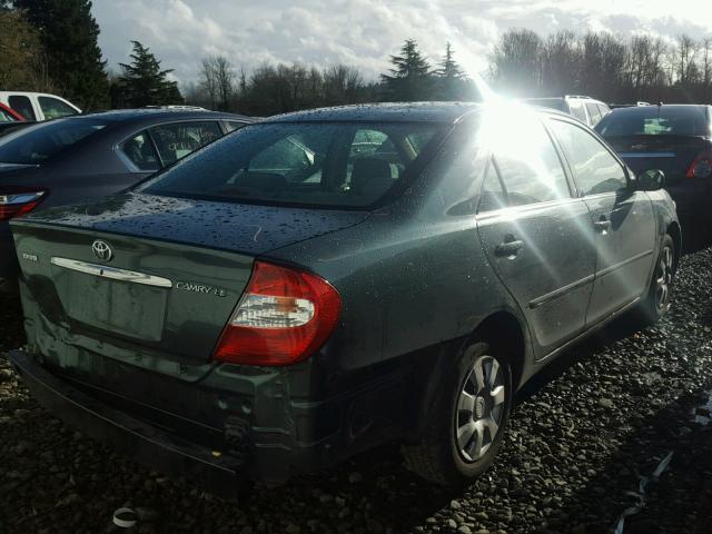 4T1BE32K84U346141 - 2004 TOYOTA CAMRY LE GREEN photo 4